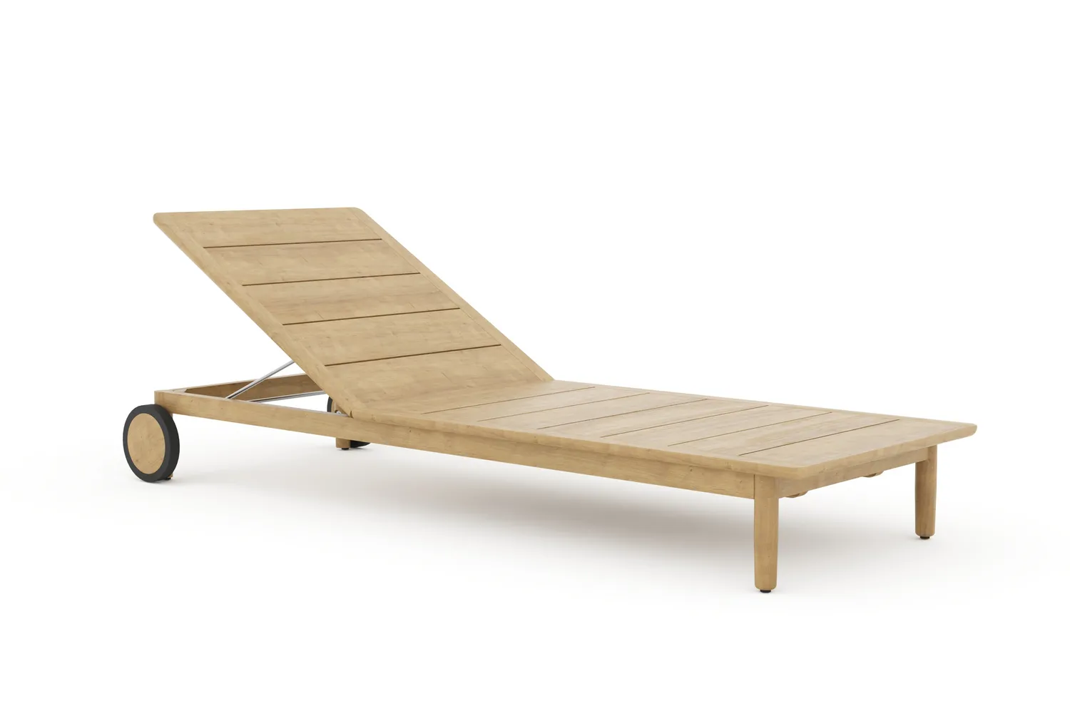 Skargaarden Koster Sun Lounger Teakholz Southend Graubraun