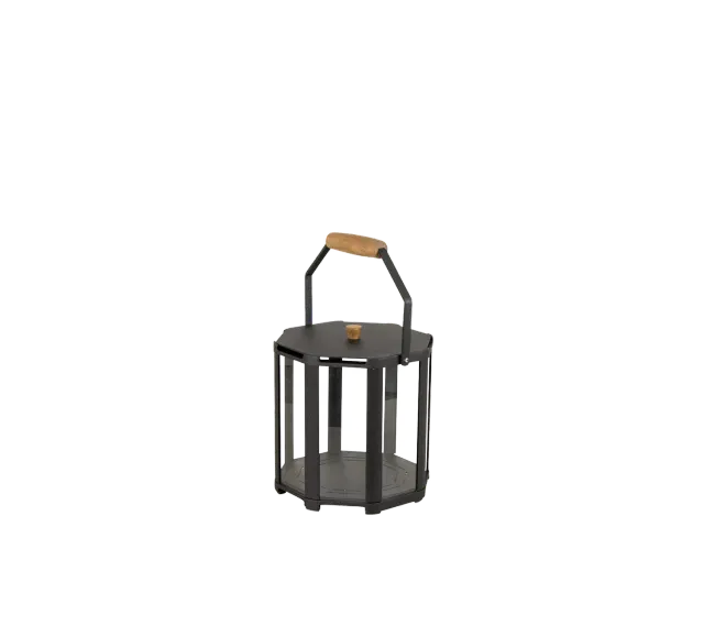 Cane-line Lightlux Mini Laterne Lava Grey Aluminium mit LED