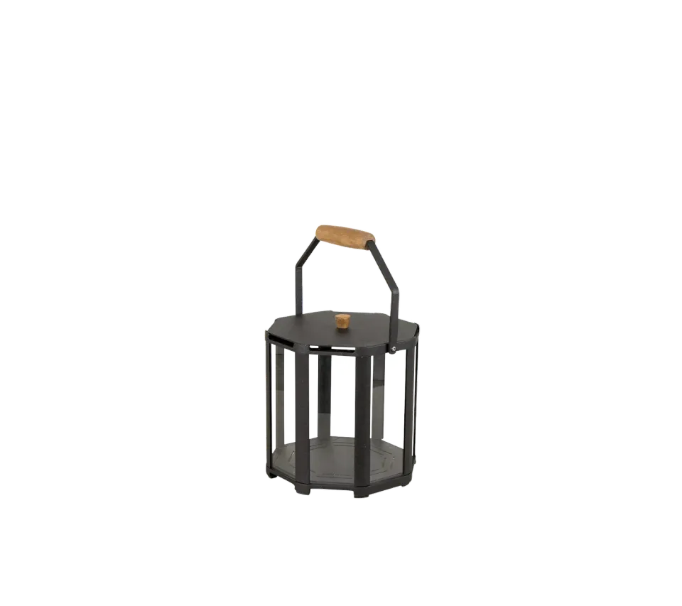 Cane-line Lightlux Mini Laterne Lava Grey Aluminium mit LED