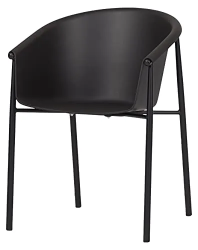 Envy Gartentisch rund 110cm Set 4 Stühle grau schwarz