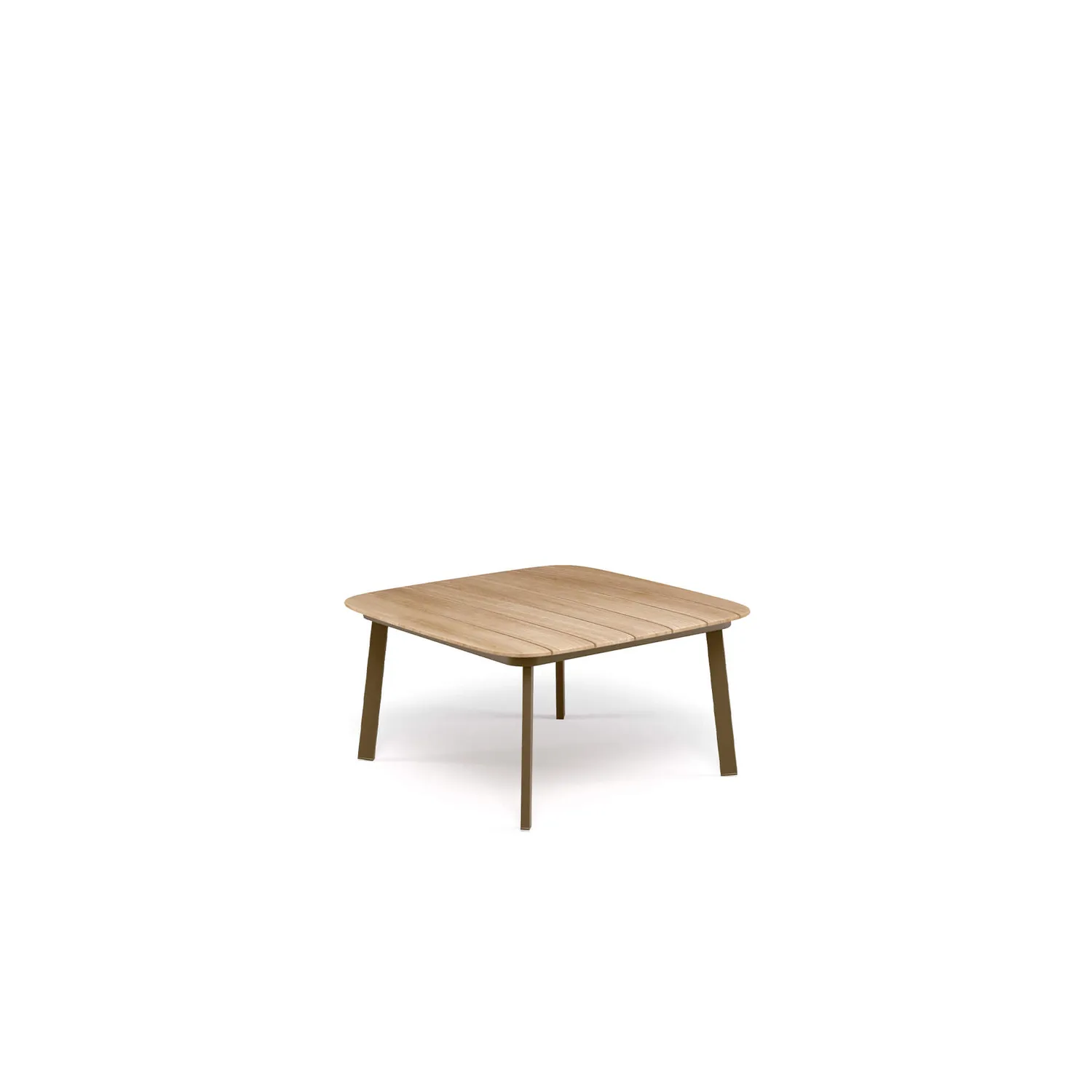 Emu Shine Mesa baja sobre de teca 79x79 Couchtisch