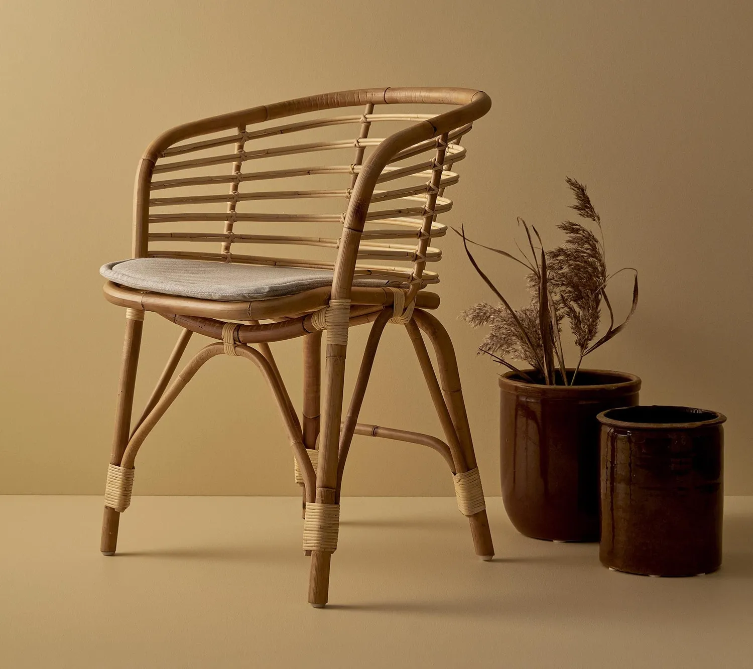 Cane-line Blend Armchair Rattan Armlehnstuhl Natur ohne Polster