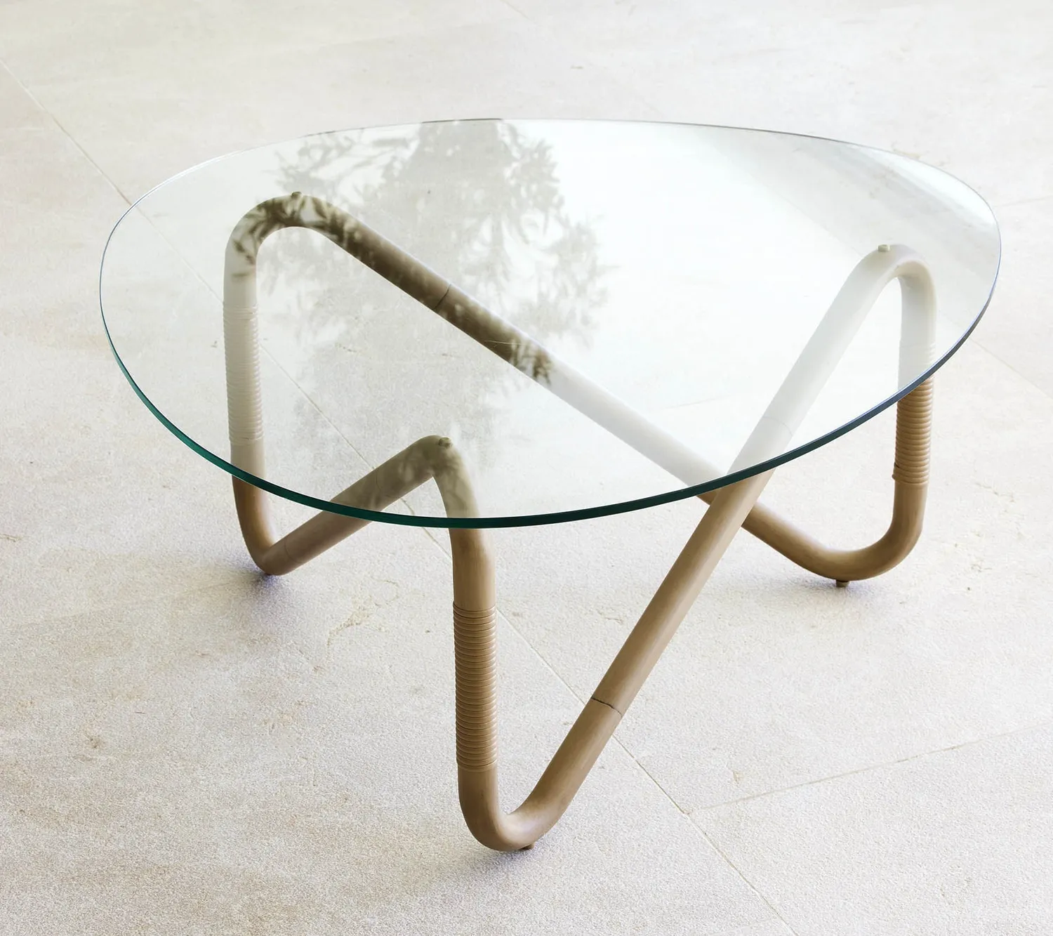 Cane-line Wave Couchtisch Natur Glas