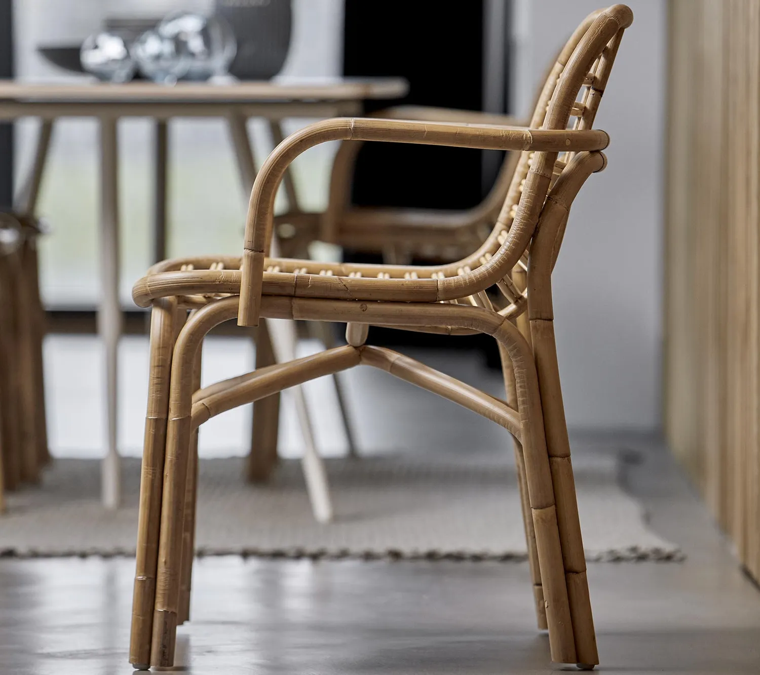Cane-line Peak Stuhl Natural Rattan Armlehne