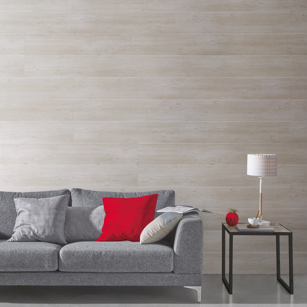 Grosfillex Element Les Bois Wandpaneel Blanc Cérusé Holz