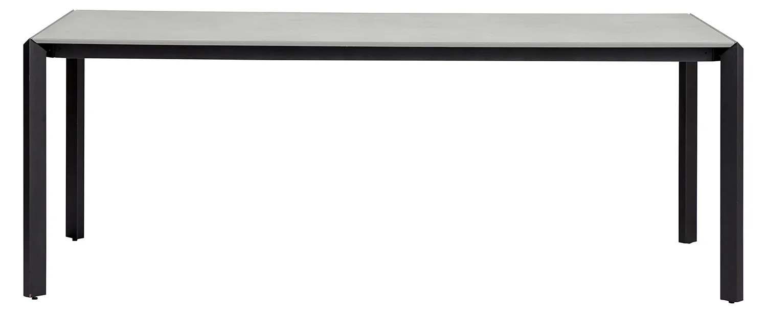 Envy Gartenmöbel-Set 200 cm 8 Personen Betonoptik grau