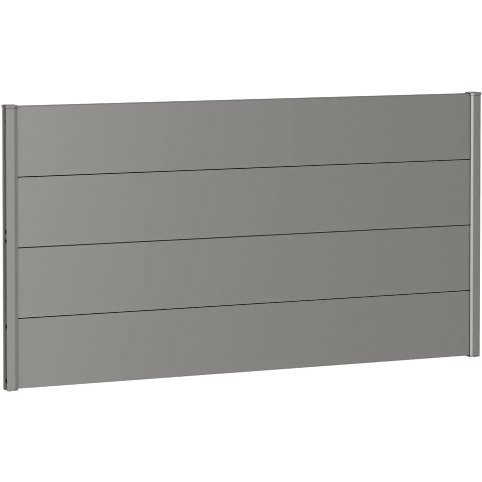 Biohort Wandpaneel Sichtschutz 180x90 cm Quarzgrau-Metallic