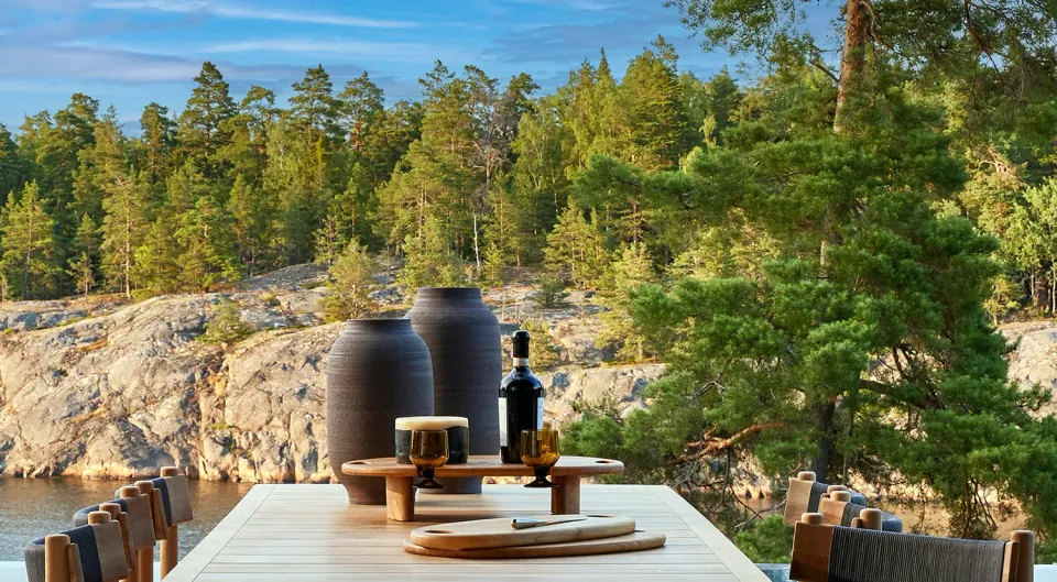 Skargaarden Norrskär Schneidebrett aus Teakholz