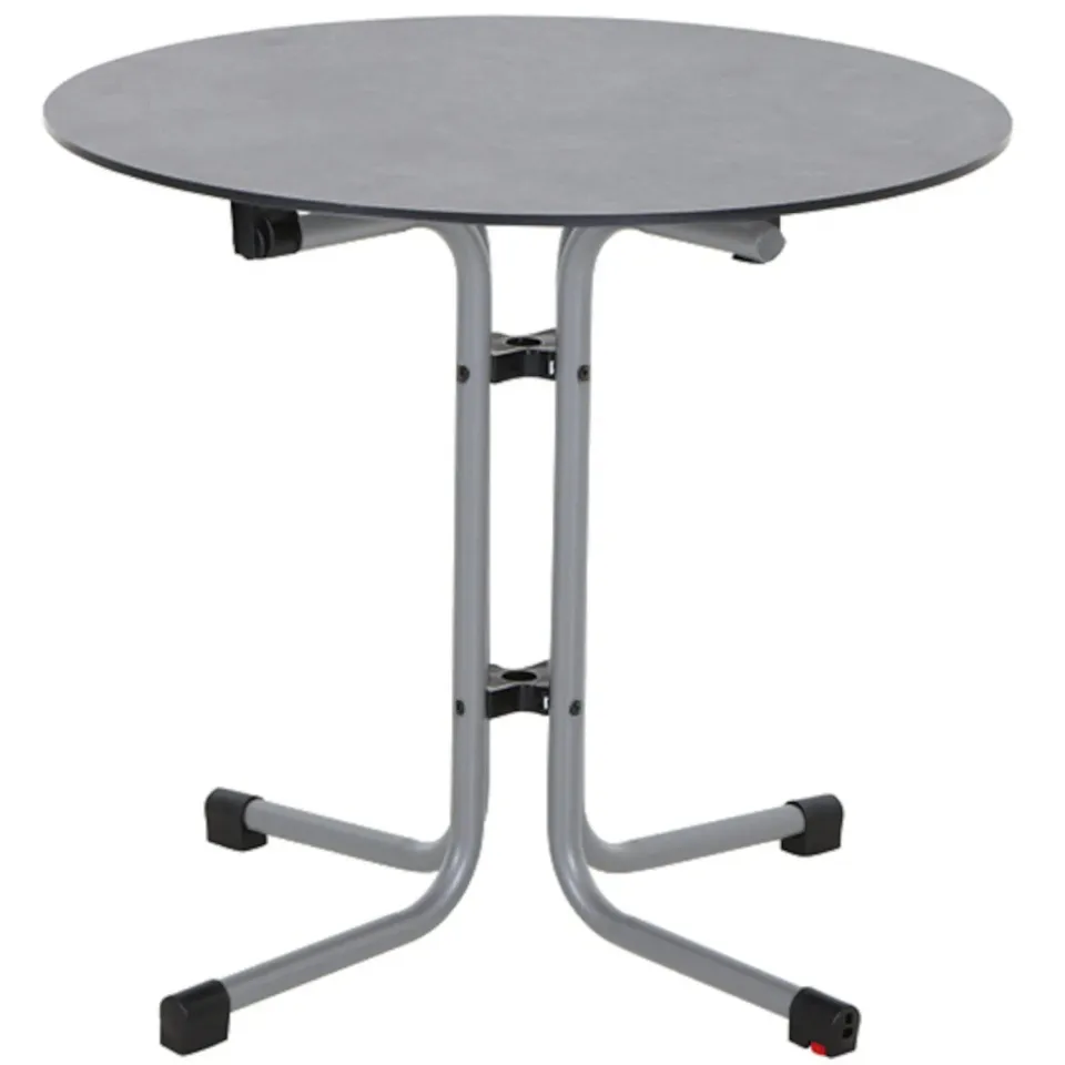 Siena Garden Sola Klapptisch Stahl Ø80 cm Silber
