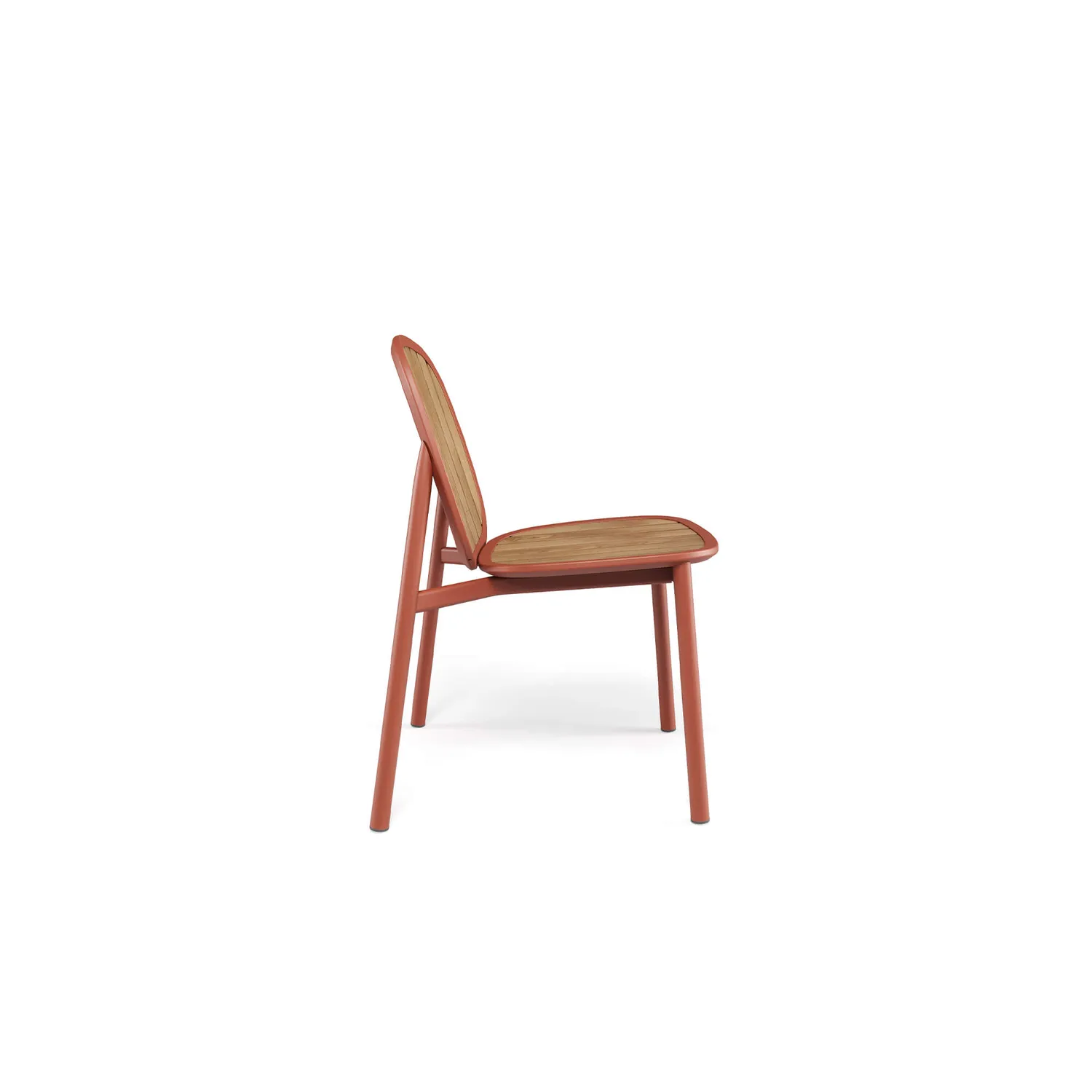 Emu Ronda Stuhl Alu-Teak Gartenstuhl Materialmix