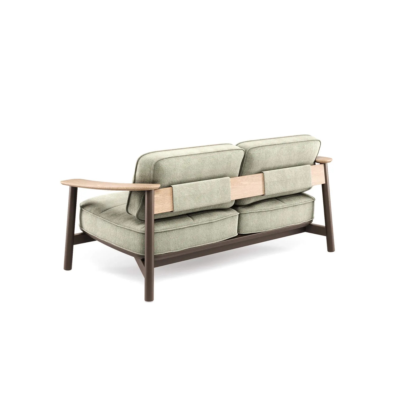 Emu Twins Sofa 2-Sitzer Alu-Teak outdoor