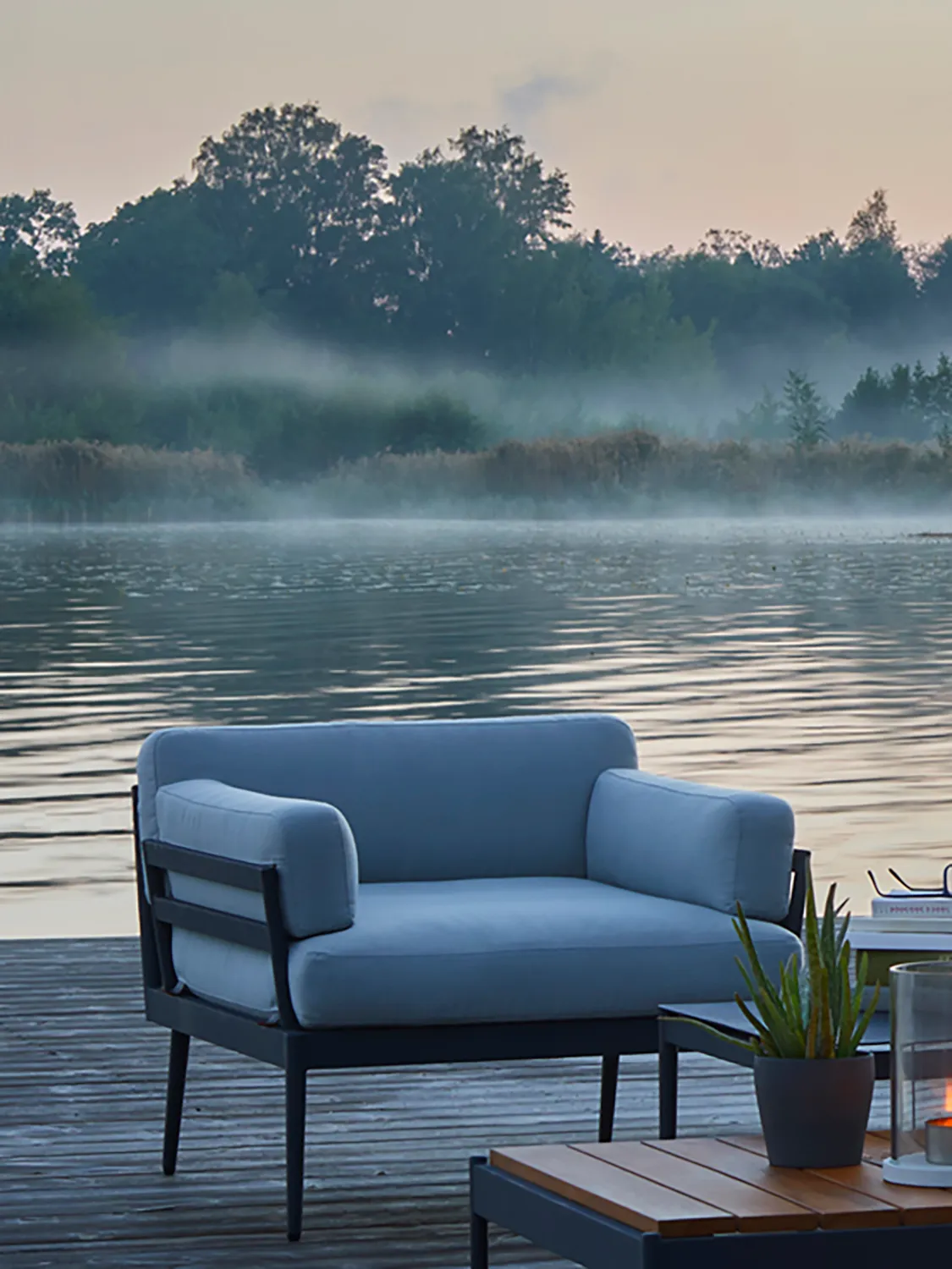 Skargaarden Anholt Sessel Garten Teak niedrig