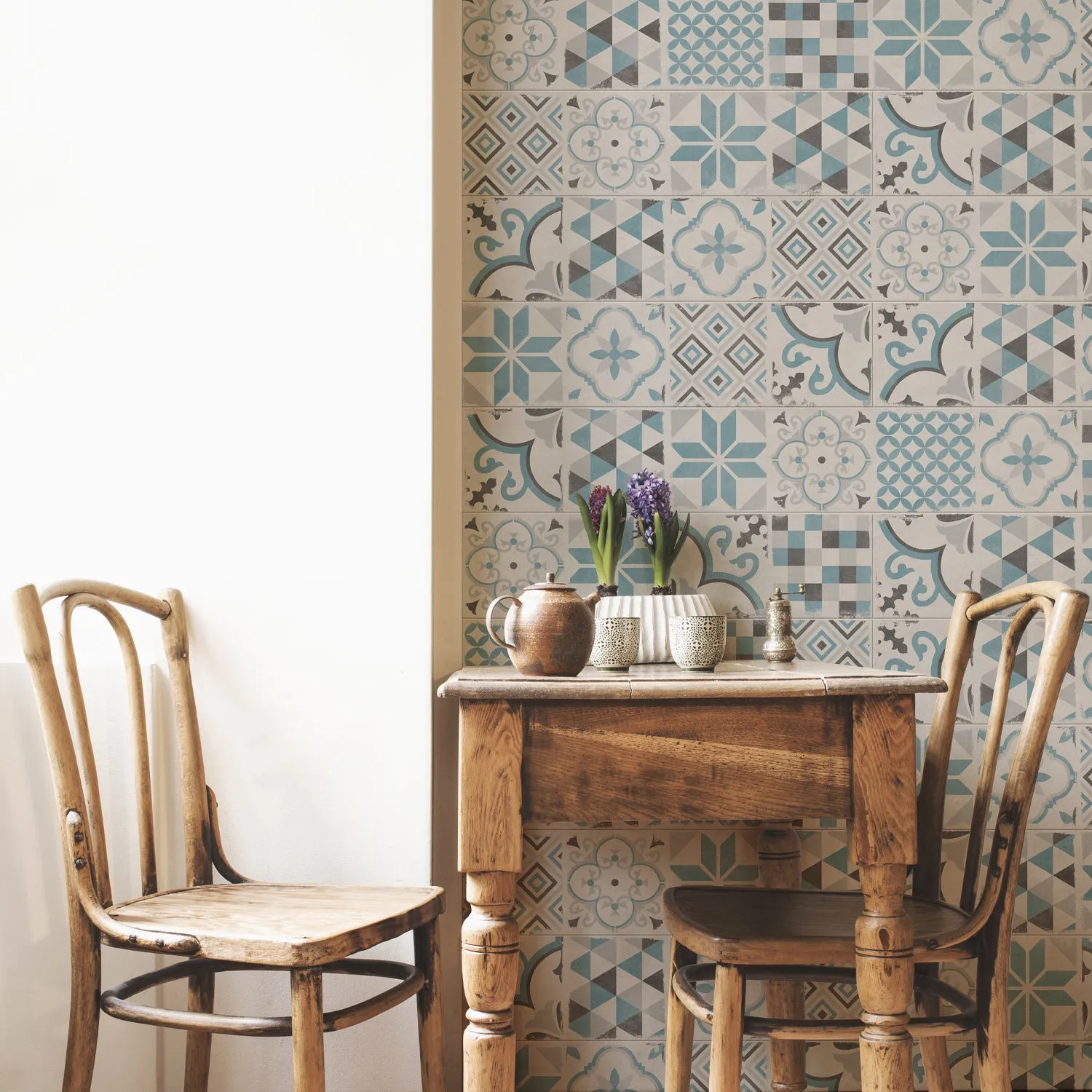 Grosfillex Accent Andaluz Blue Wandpaneel Grau-Blau Beton
