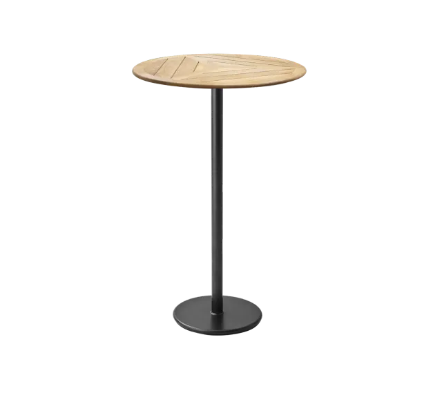 Cane-line Go Bartisch Ø 80 cm Lava Grey Alu