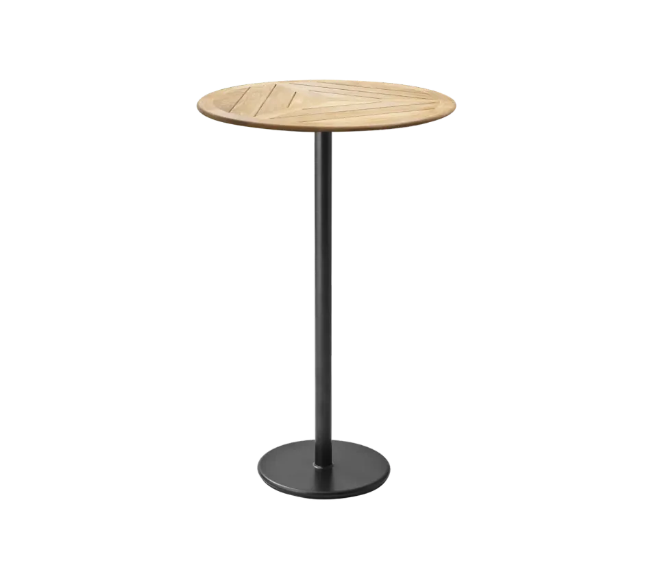 Cane-line Go Bartisch Ø 80 cm Lava Grey Alu