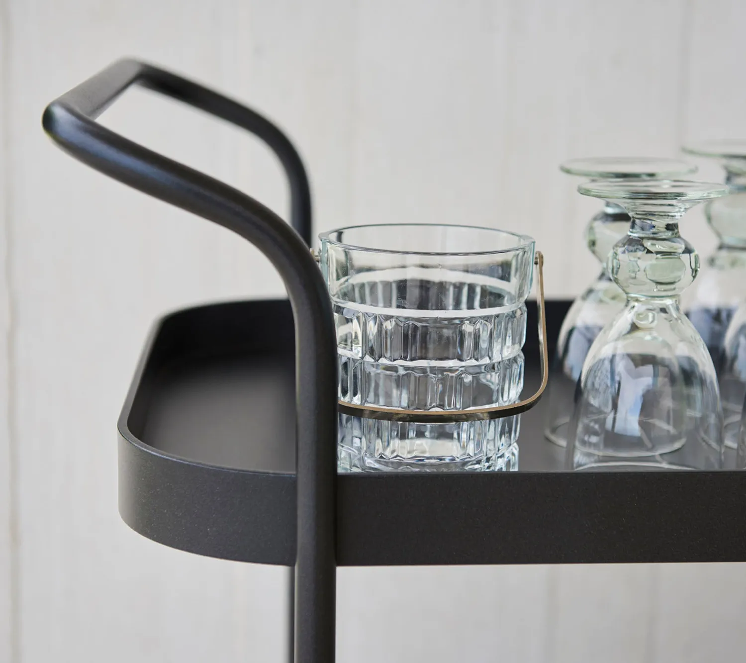 Cane-line Roll Servierwagen Lava Grey Teak
