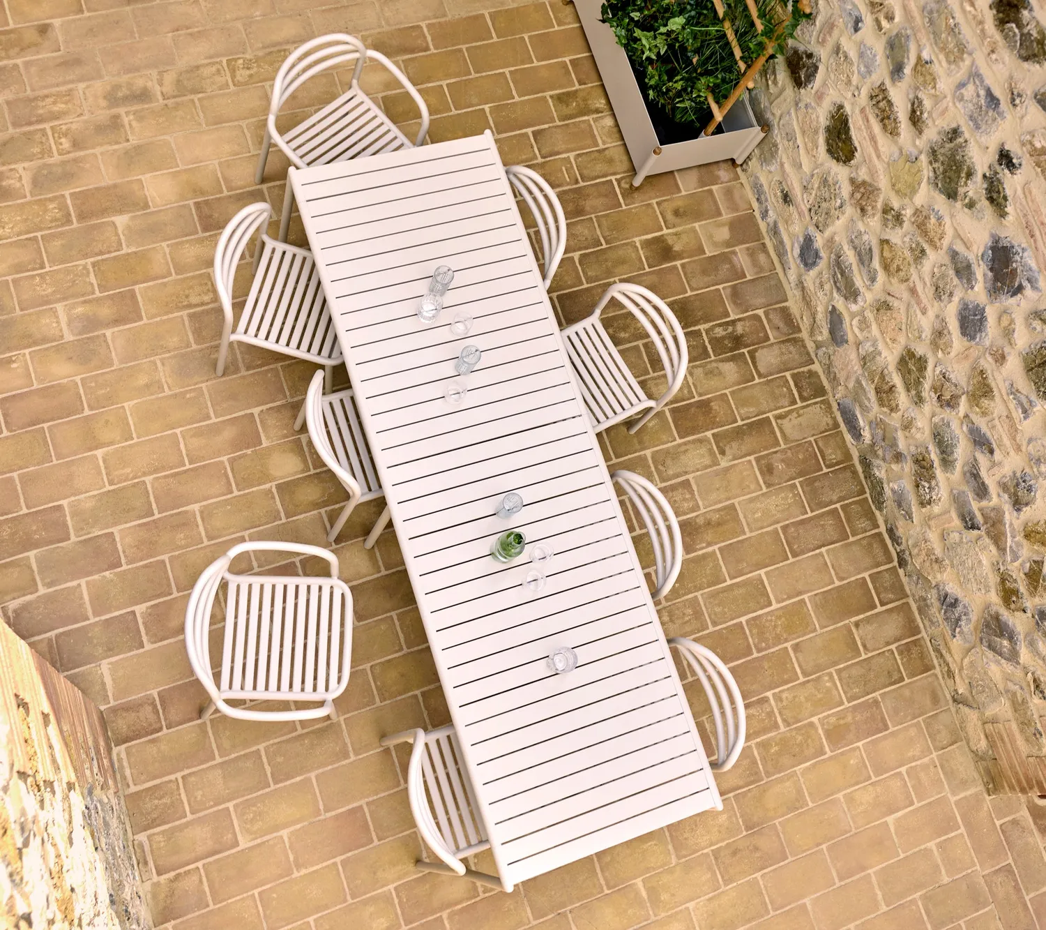 Cane-line Bliss Gartenstuhl Sand Aluminium