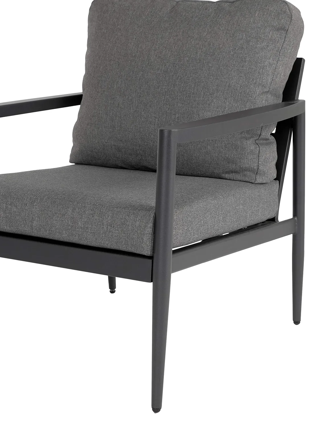 Envy Skandic Black Gartenlounge 4-tlg. schwarz wasserabweisend