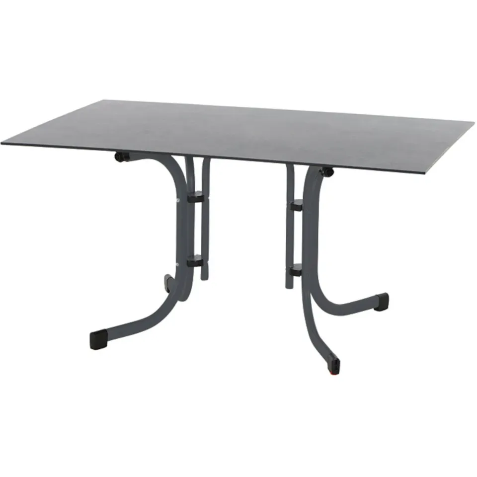 Siena Garden Sola Klapptisch 140 x 90 cm Gartentisch Anthrazit Stahl