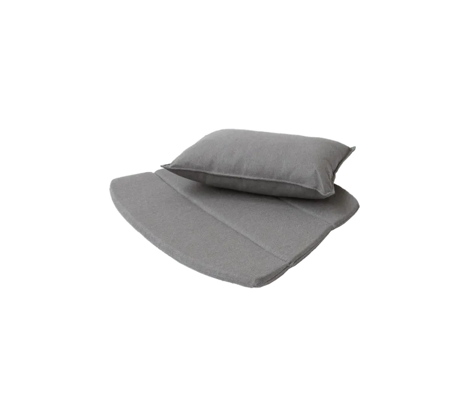 Cane-line Breeze Kissenset Loungestuhl Schwarz Natté