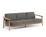 Emu Twins Sofa 3-Sitzer Teak Holz