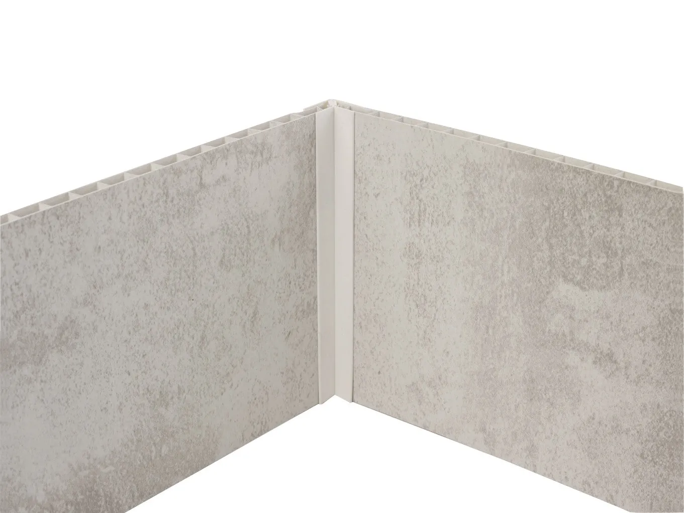 Grosfillex Lambris Eckprofil 8 mm Wandpaneel Weiß PVC