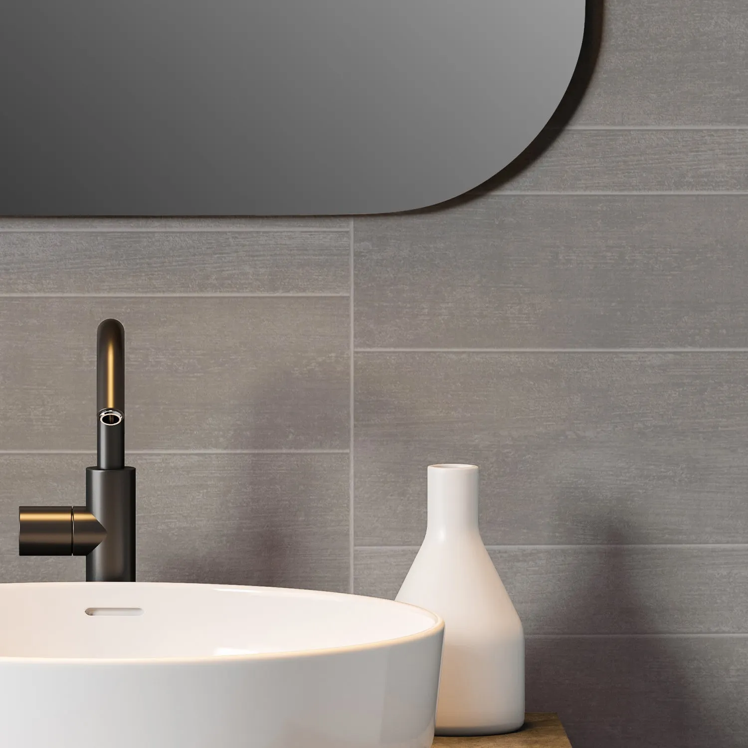 Grosfillex Element Mineral Stone Tile M Anthrazit Paneel