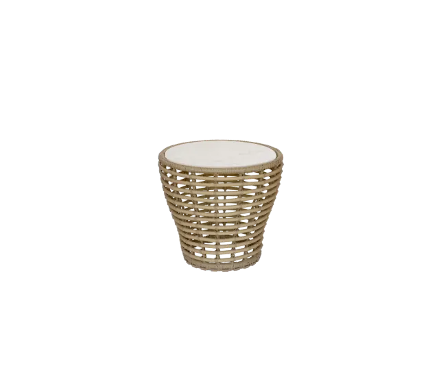 Cane-line Basket Couchtisch Klein Natur Fossil Black