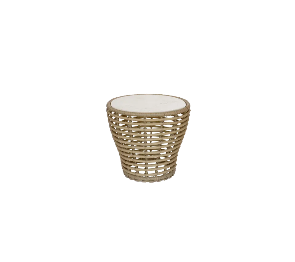 Cane-line Basket Couchtisch Klein Natur Fossil Black