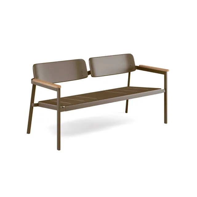 Emu Shine Sofa de 2 plazas 2-Sitzer Gartensofa Aluminium