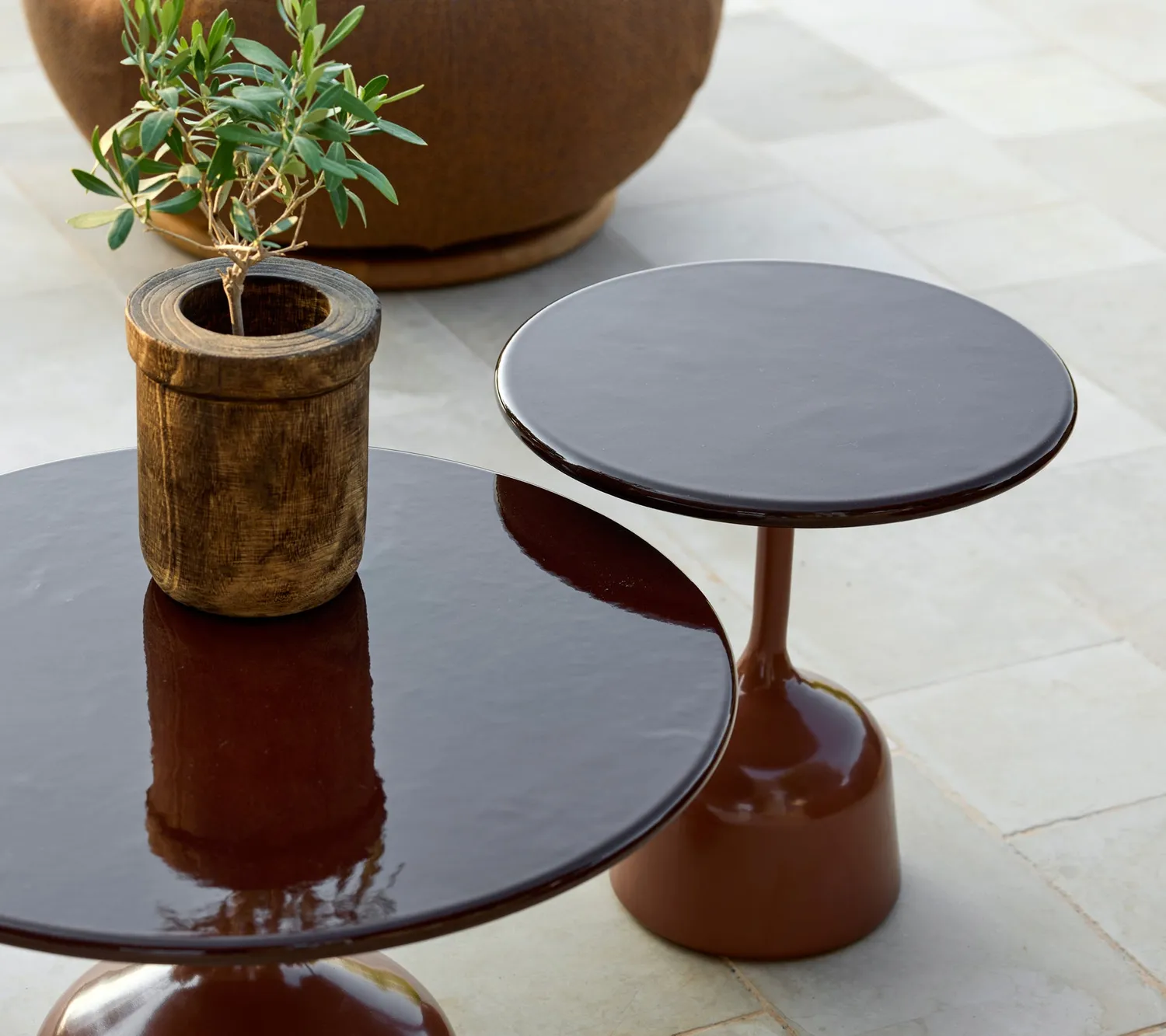 Cane-line Glaze Couchtisch Klein Lavagrau Alu