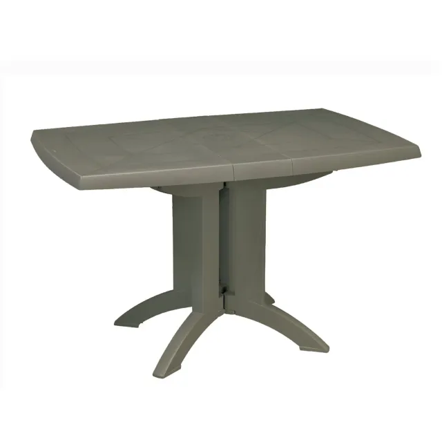 Grosfillex Vega Gartentisch 118x77cm Weiß Kunststoff