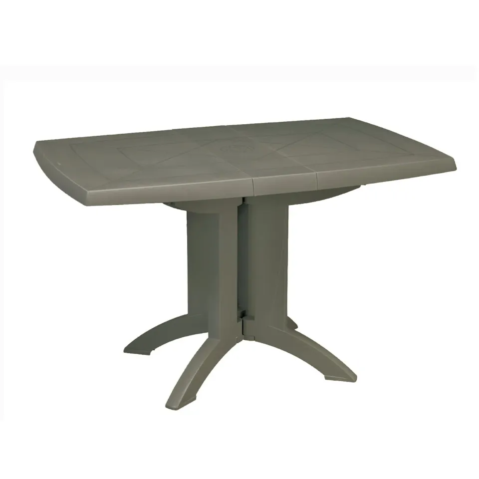 Grosfillex Vega Gartentisch 118x77cm Weiß Kunststoff