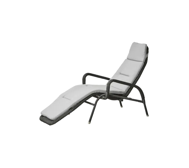 Cane-line Sunrise Sonnenliege Graphite mit QuickDry-Kissen