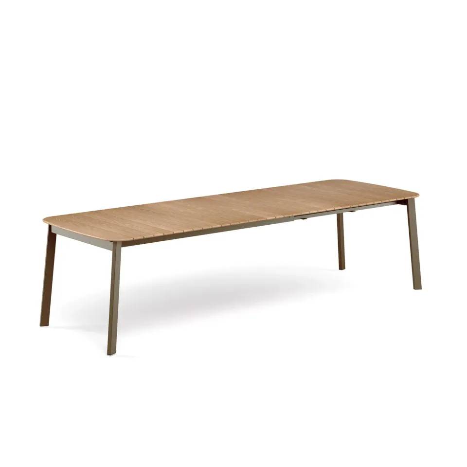 Emu Shine Ausziehtisch Teak 180-292x100 cm Alu