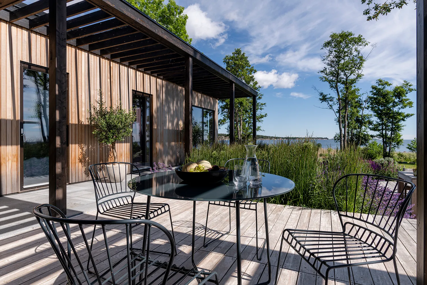 Skargaarden Resö Tisch 100 cm Gartentisch rund Teak