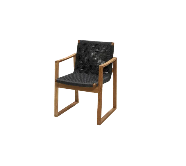 Cane-line Endless Chair Gartenstuhl Soft Rope Dunkelgrau Teak