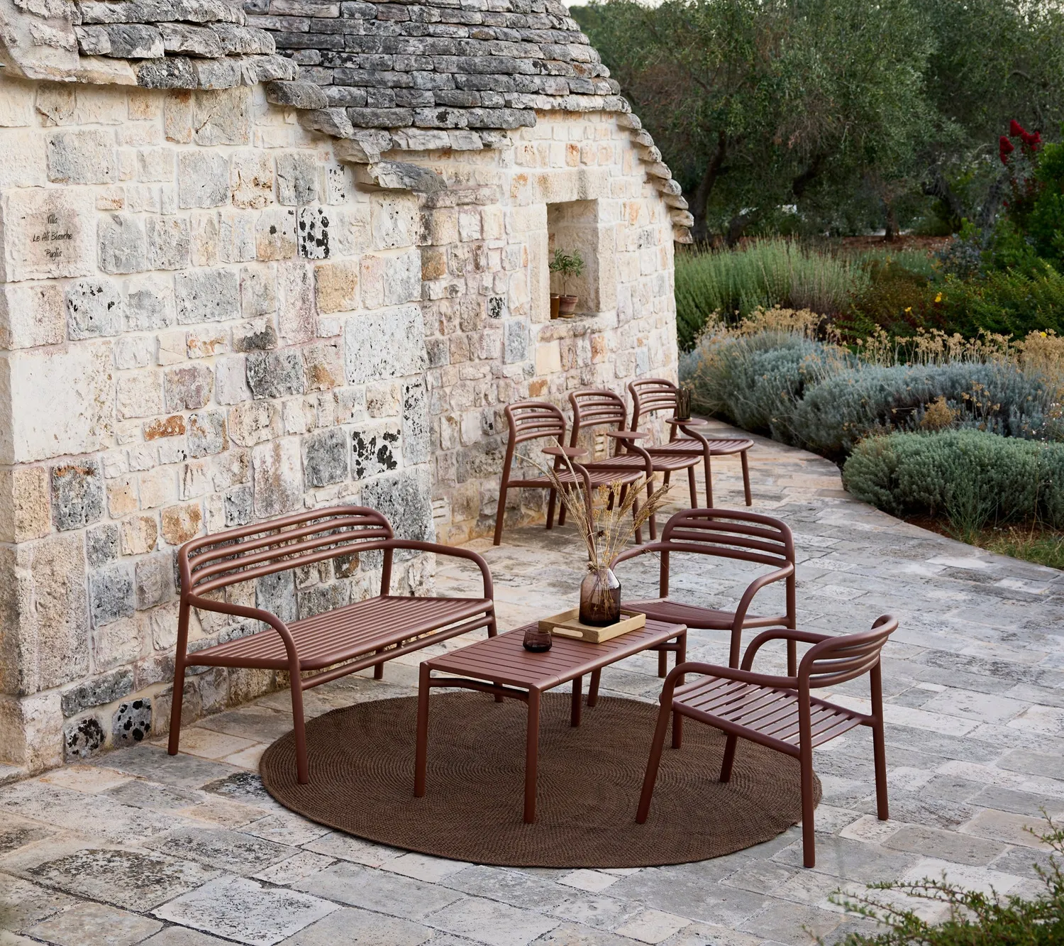 Cane-line Bliss Lounge Chair Dunkelgrün Aluminium
