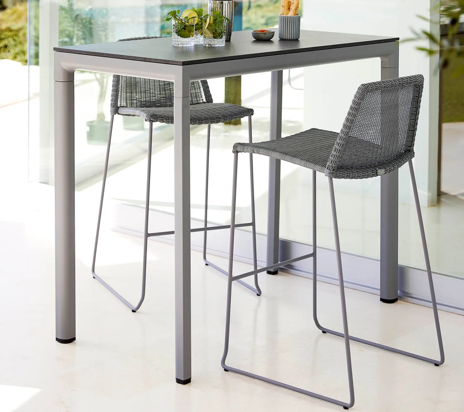 Cane-line Breeze Barhocker Schwarz Weave