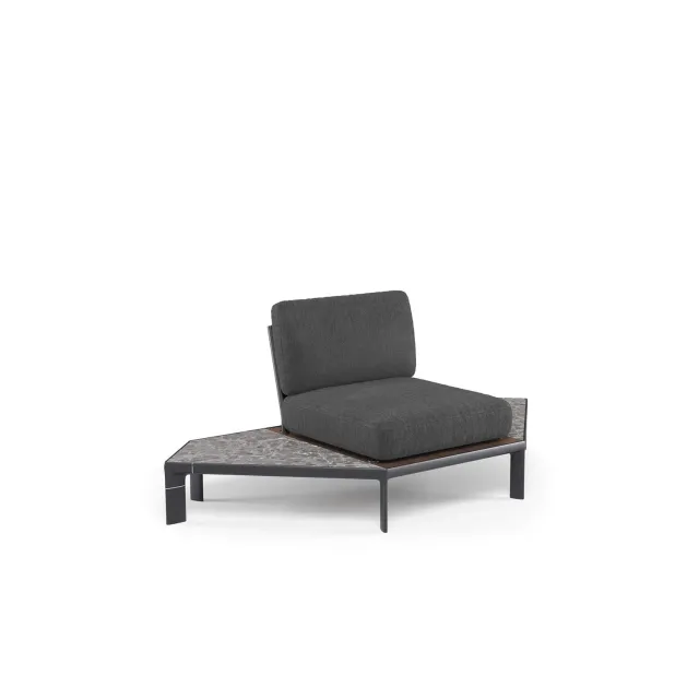 Emu Emily Tami Eckgestell für Ecksofa aus Aluminium und WPC