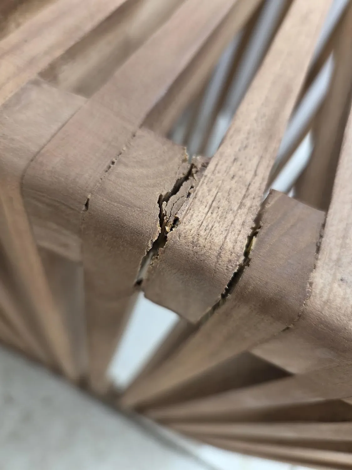 MR.DEKO Beistelltische 3er-Set Satztische Teak wetterfest