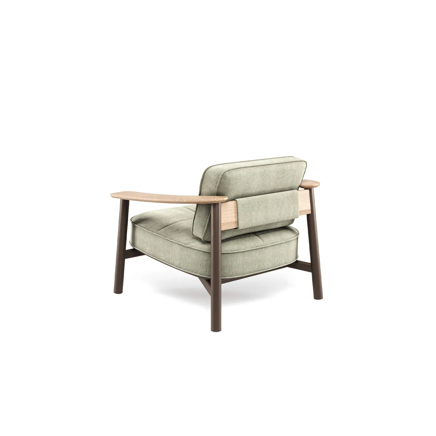 Emu Twins Sessel 1-Sitzer Alu-Teak