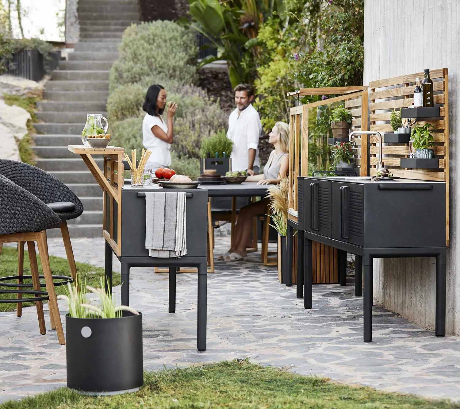 Cane-line Drop Kitchen Bar Theke Teak