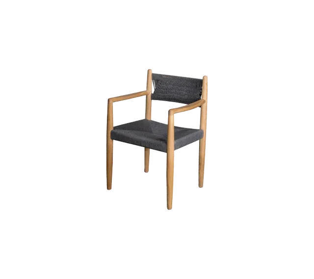 Cane-line Royal Armlehnstuhl Dunkelgrau Teak