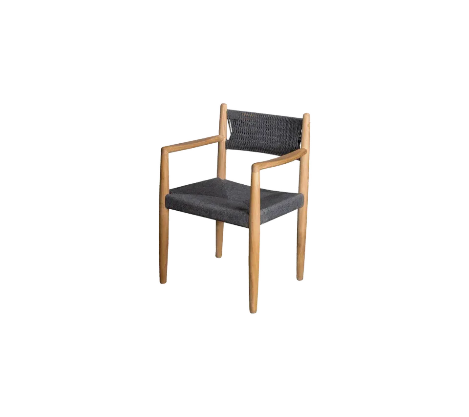 Cane-line Royal Armlehnstuhl Dunkelgrau Teak