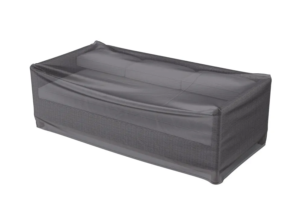 MR.DEKO Aero Protect Schutzhülle Gartenbank 130 cm Dunkelgrau