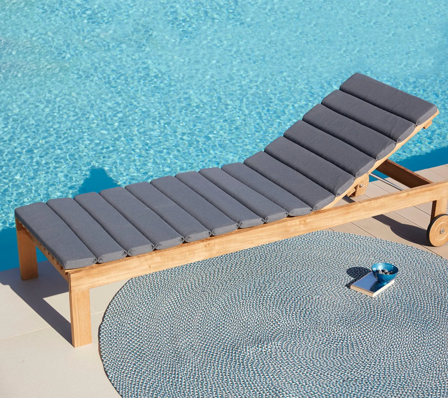 Cane-line Amaze Sonnenliege Auflage grau QuickDry