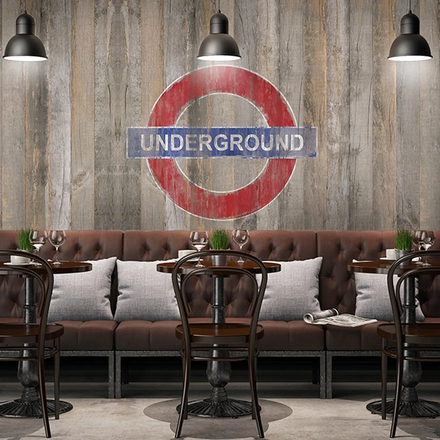 Grosfillex Element 3D Wandpaneel Ranch Underground Holzoptik
