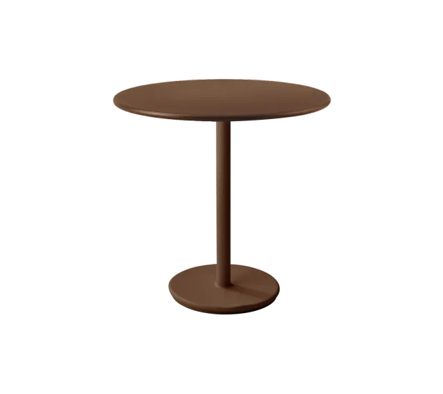 Cane-line Go Cafétisch 60 cm Aluminium Teak geometrisch