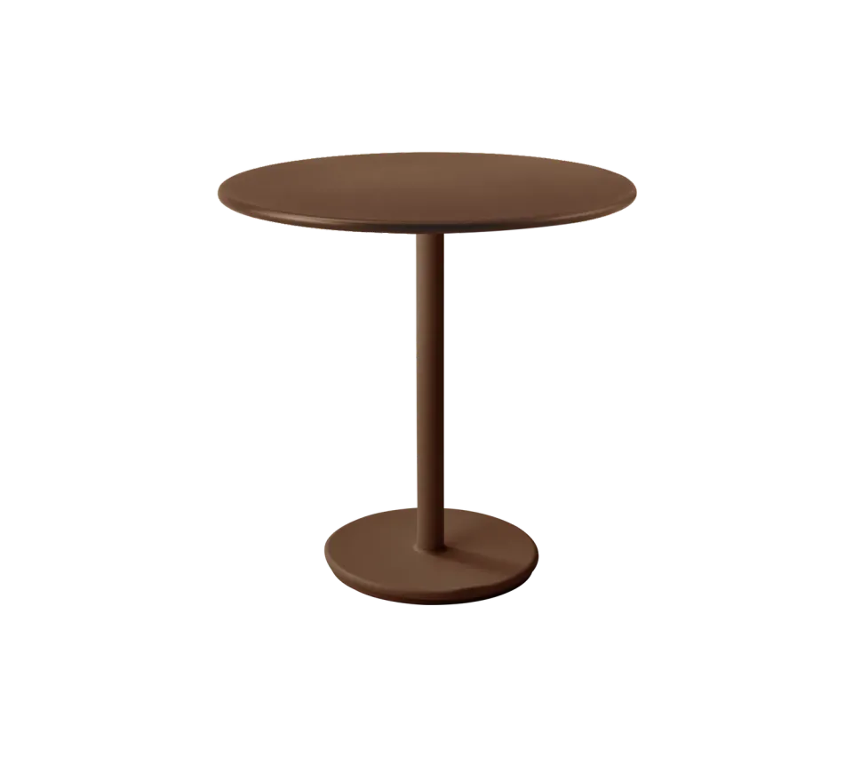 Cane-line Go Cafétisch 60 cm Aluminium Teak geometrisch